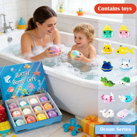 📢📢50% OFF !!!⏰🛁Bath Bomb Gift Set for Kids