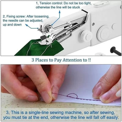 🏆Flash Sale⚡ 50K+ SOLD! Almost Gone-💥🔥 Portable Handheld Sewing Machine