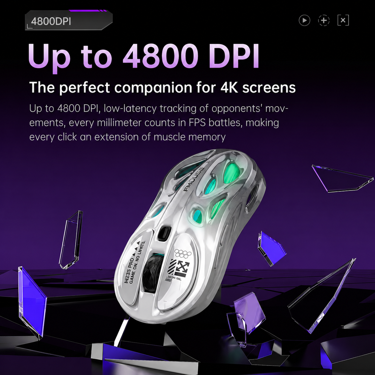 Driver software with macro and DPI settings