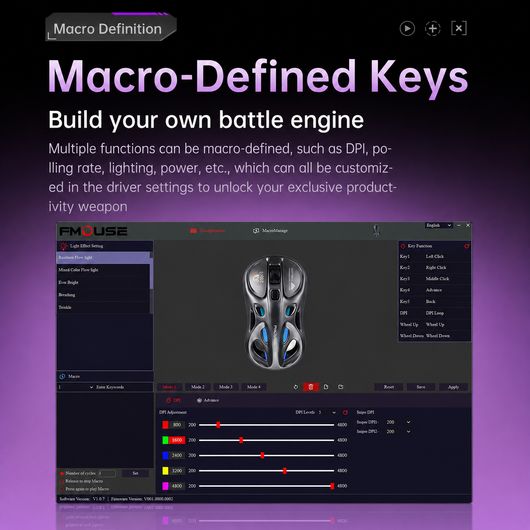 M235 Pro — Tri-Mode Lightweight Gaming FMouse