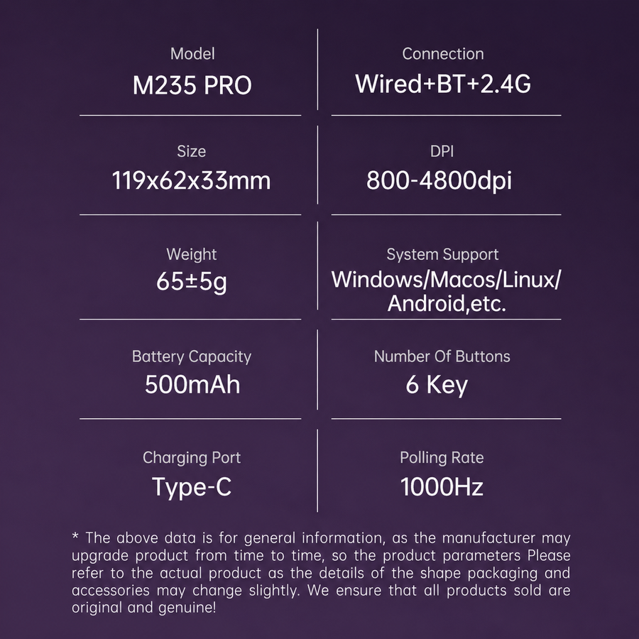 M235 Pro colour option