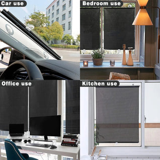 Retractable Window Roller Sunshade for Car & Room