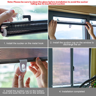 Retractable Window Roller Sunshade for Car & Room